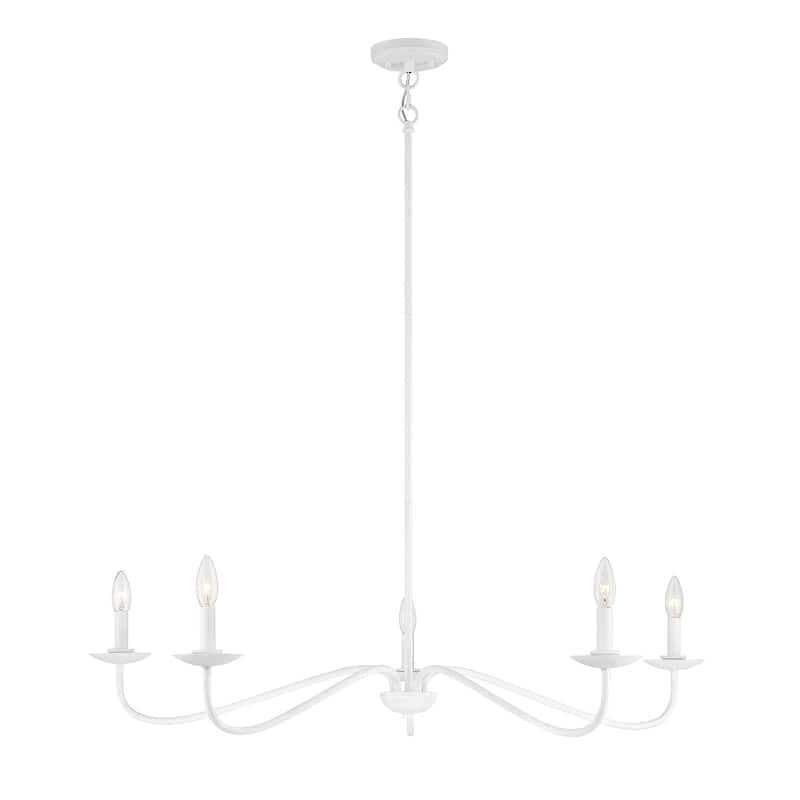 Meridian M10085 5 Light 7" Tall Taper Candle Style Chandelier
