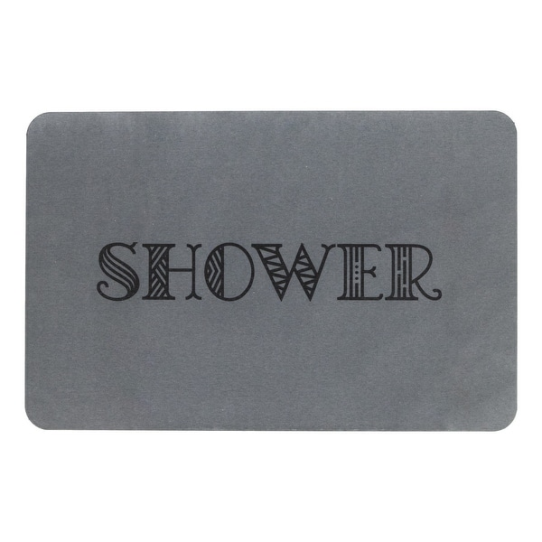 slide 2 of 5, FloorPops Shower Stone Non Slip Bath Mat