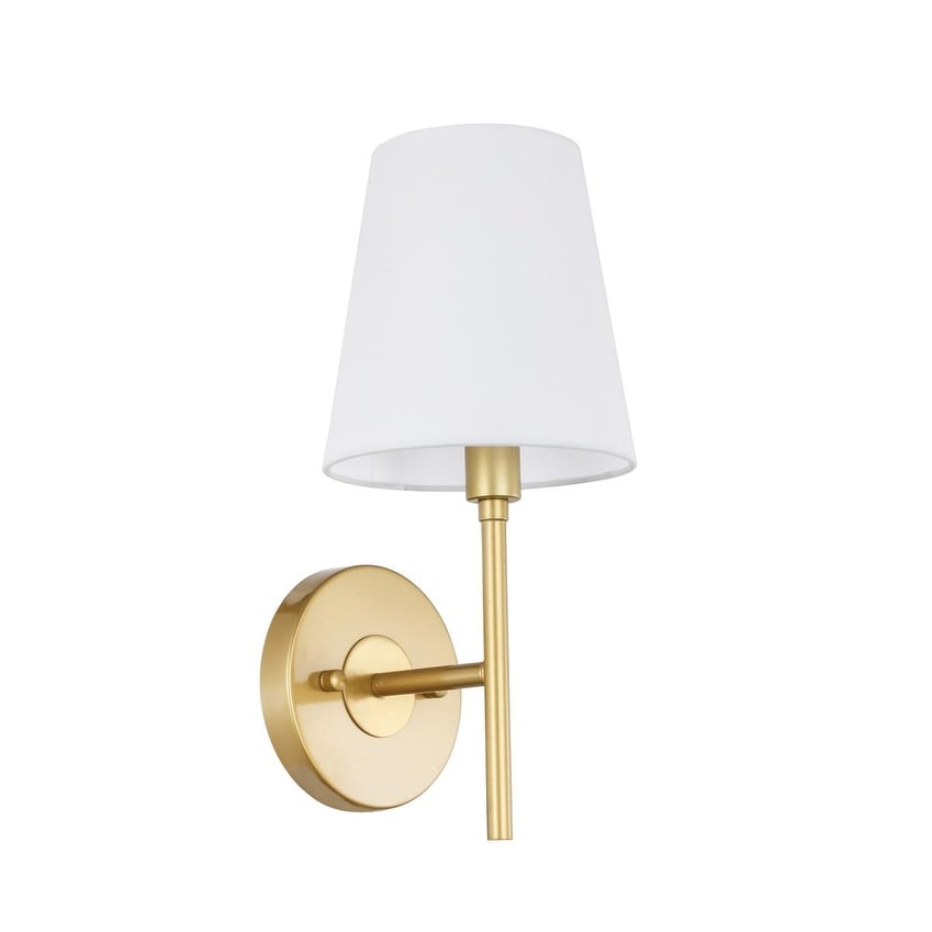 adams wall sconce with linen shade