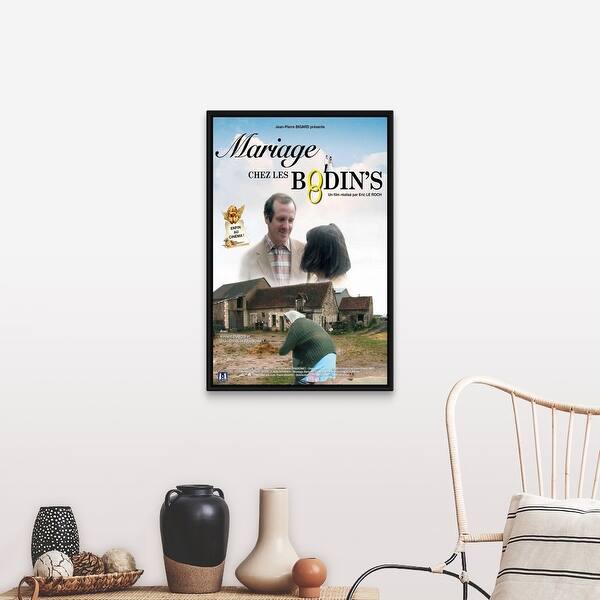 Shop Mariage Chez Les Bodin S Movie Poster French Black Float Frame Canvas Art Overstock 27371350