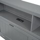preview thumbnail 11 of 10, Lift Up Storage Bed, Full Size LED Bed Frame w/ Storage Drawers, Wood Platform Beds w/ Charging Station, Hydraulic Storage, Gray