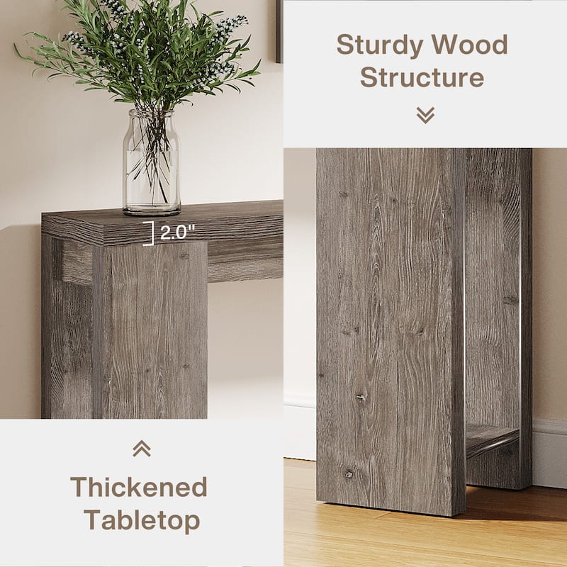 Farmhouse Wood 70.9 Inches Extra Long Console Table for Living Room, Hallway