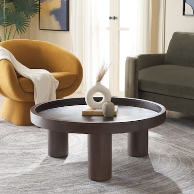 SAFAVIEH Meek 3-Leg Round Top Coffee Table - 36Wx36Dx15H