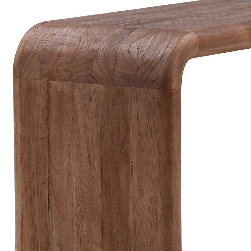 Winona 55" Wide Writing Desk, Medium Brown