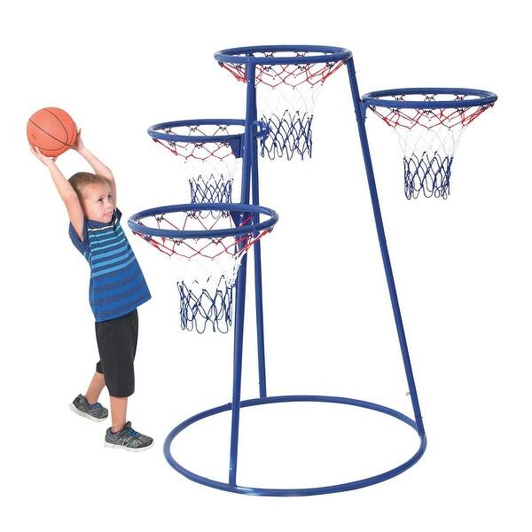 Shop 4 Ring Basketball Stand With Storage Bag Overstock 17777484