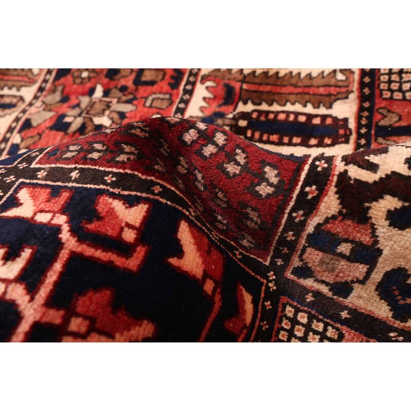 ECARPETGALLERY Hand-knotted Kayseri Vintage Dark Red Wool Rug - 5'5 x 6'11