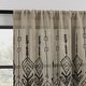 preview thumbnail 1 of 12, Indigo Road by Egypt Sherrod Palo Global Embroidery Semi-Sheer Rod Pocket 1-Piece Curtain Panel, Single Panel 50" x 84" - Taupe