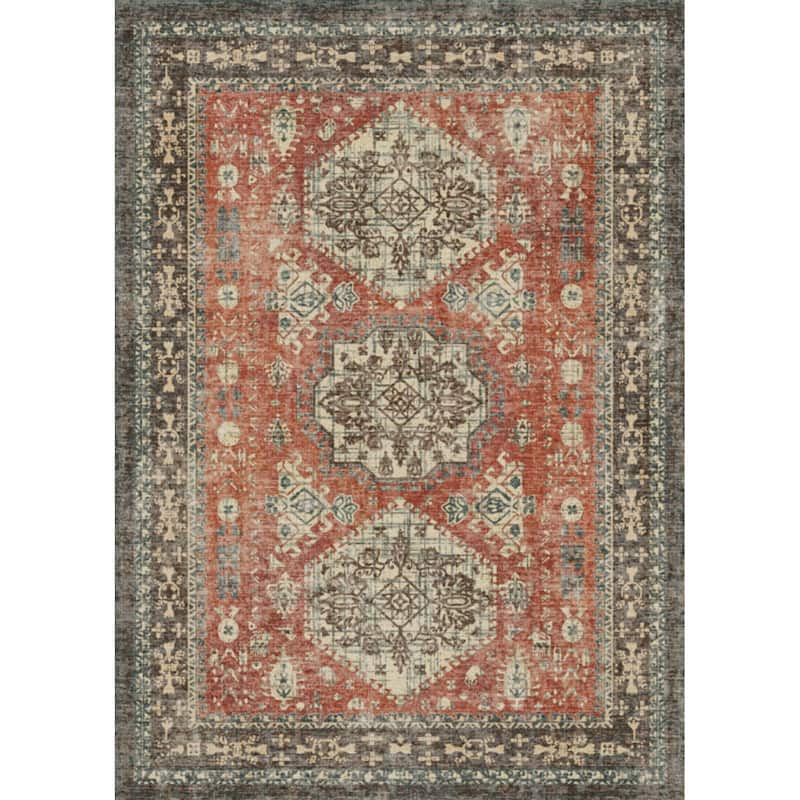 Mcow EverEase Collection Low Pile Machine Washable Non-Slip Area Rug - 8'X10'