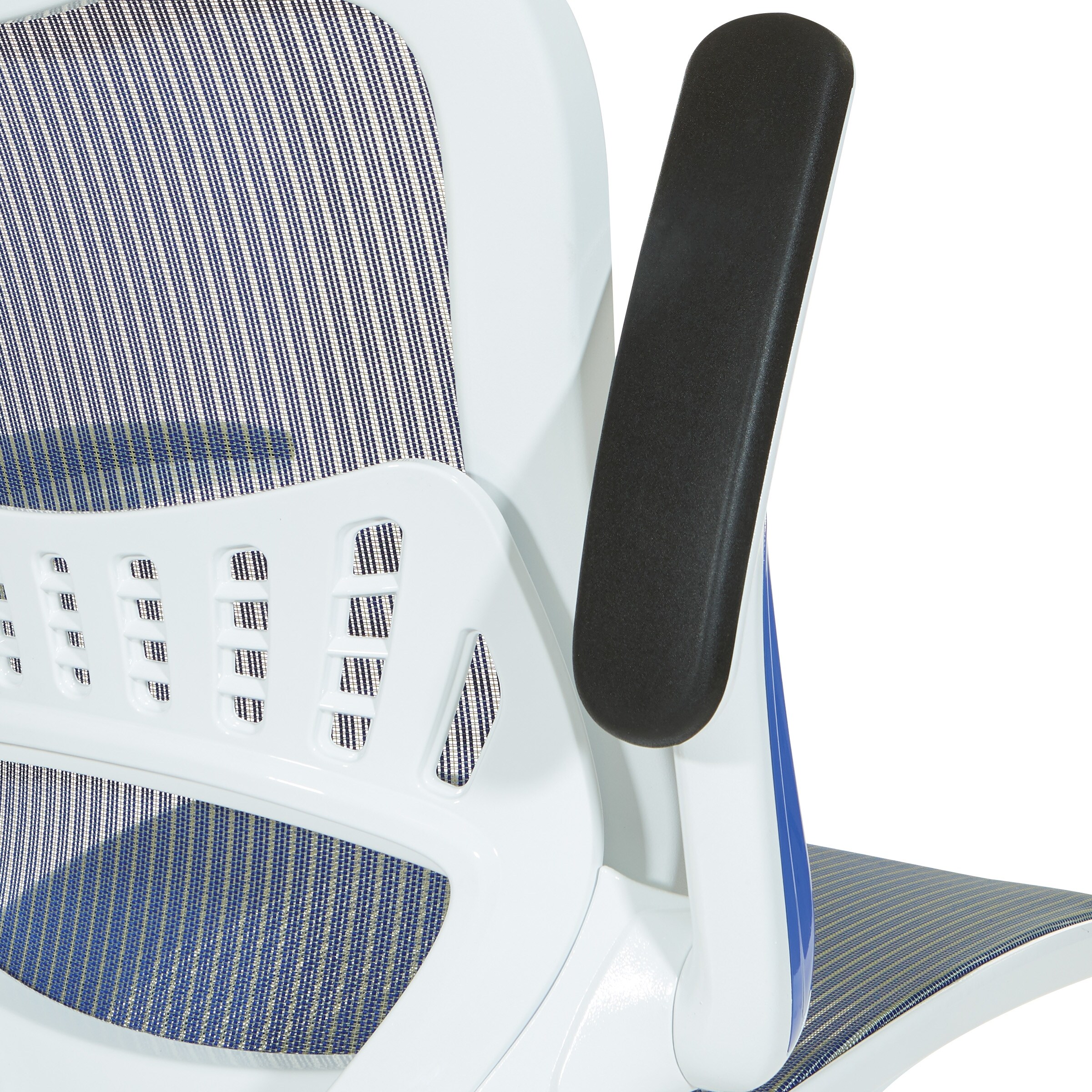 Riley office chair with white mesh seat online and back