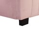preview thumbnail 9 of 9, Twin Size Velvet Platform Bed with Pull-out Cord Twin Size Trundle, Upholstered Bed with Wooden Support Legs, Pink