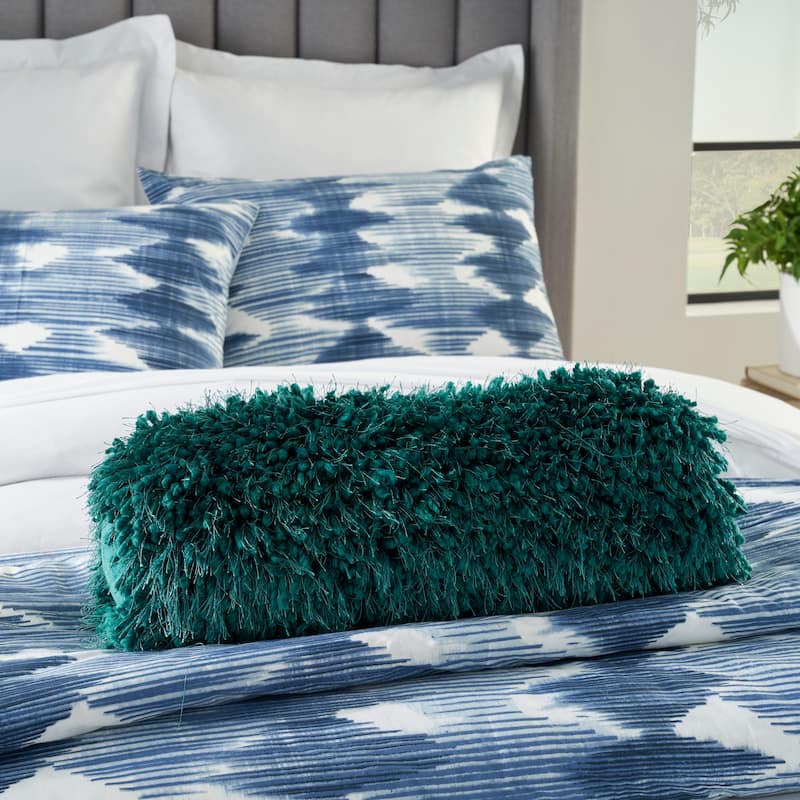 Mina Victory Shag Solid Throw Pillow