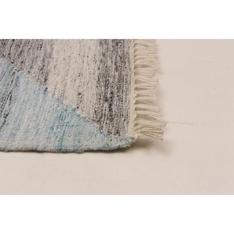 Ankara FW Blue Kilim 5'2" x 8'1" - 5'2 x 8'1