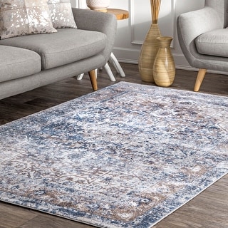 Nuloom Lilah Vintage Medallion Area Rug - 8' Round