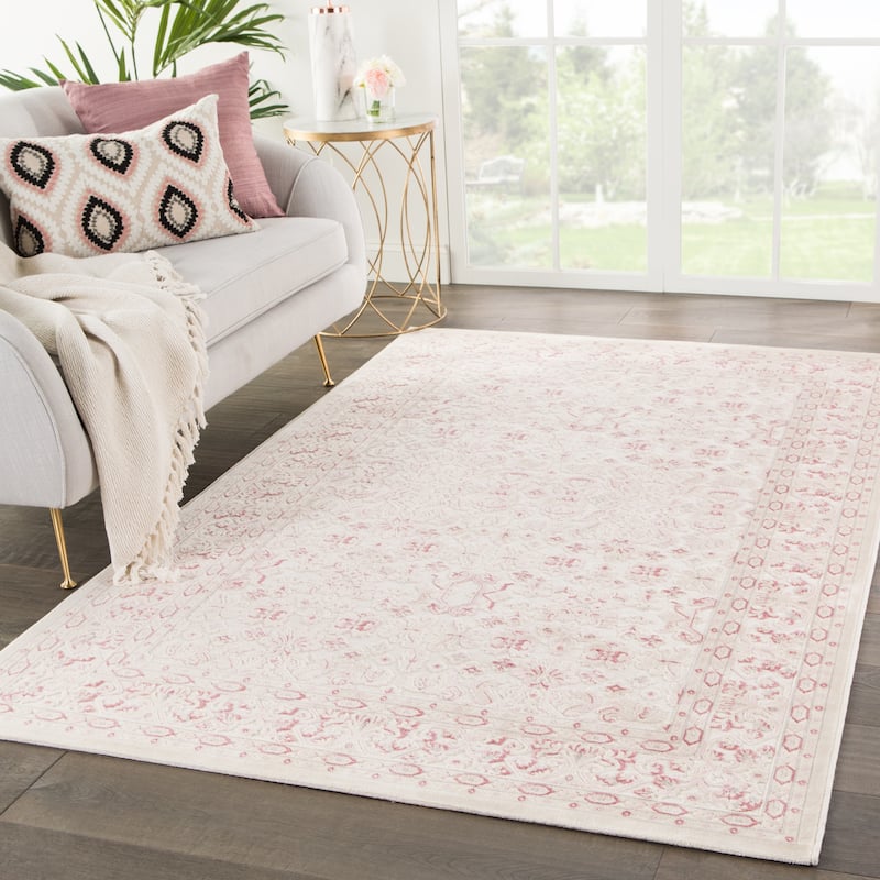 The Curated Nomad Blueberry Butte Damask Area Rug