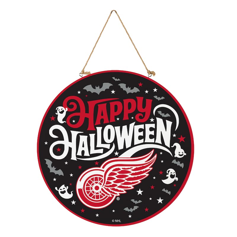 Detroit Red Wings 18" x 18" Halloween Door Décor Wall Sign