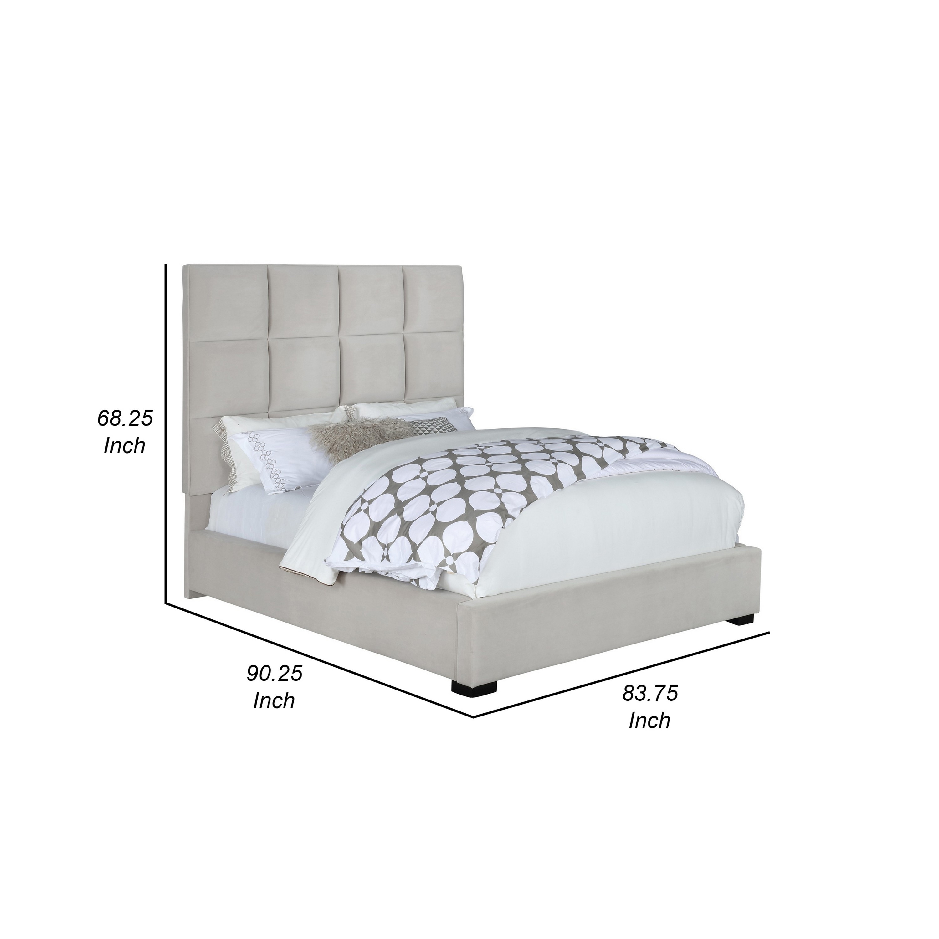 Grid tufted headboard discount