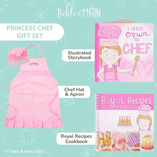 Hereby Crown You - Chef Princess Chef Gift Set, Kids Chef Hat and