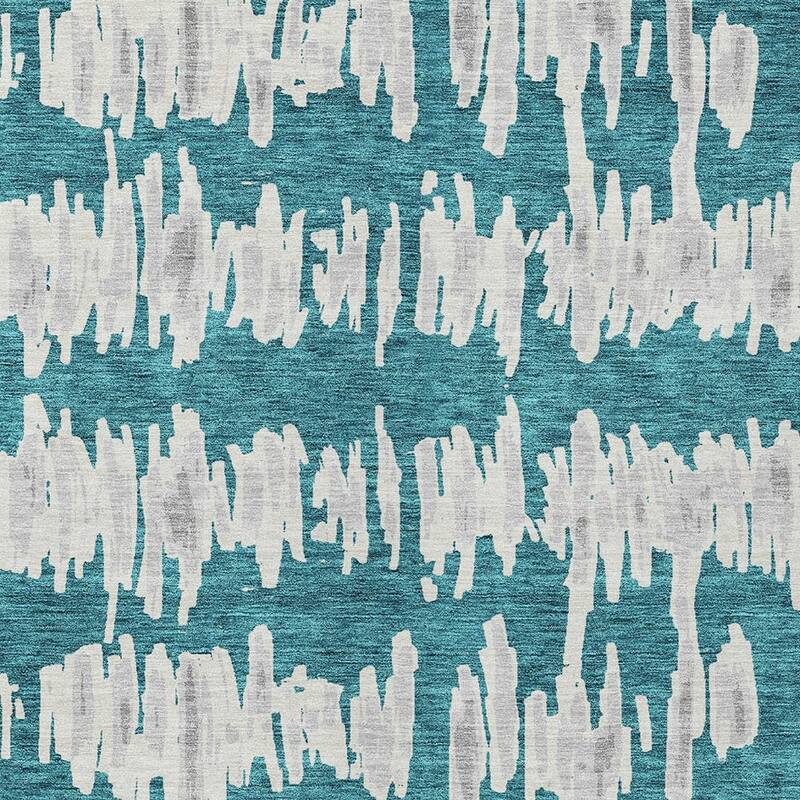 HomeRoots Striped Transitional Rectangle Outdoor Rug