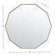 preview thumbnail 13 of 11, SAFAVIEH Kyna 36-inch Decagon Mirror - 36" W x 0.8" D x 36" H