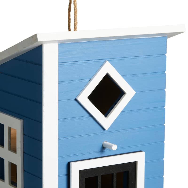 Glitzhome 14"H Functional and Decorative Wood Garden Birdhouse - 8.25''L X 7.25''W X 14.00''H