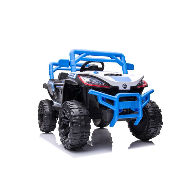 12V Electric Ride-On Car for Kids with Parental Remote, Music, LED Lights & Swing Mode