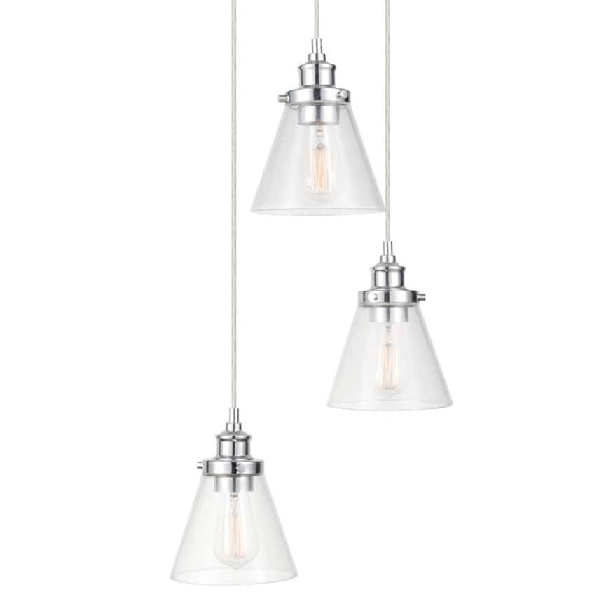Globe Electric Jackson 3 Light 12" Wide LED Multi Light Pendant