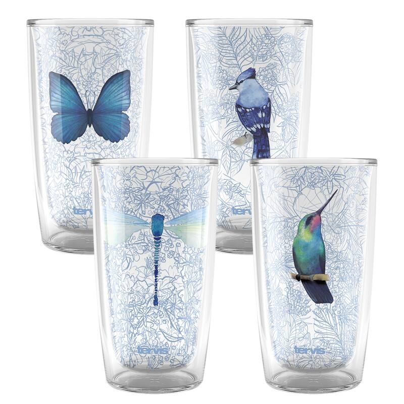 Tervis Sky High Collection Made in USA Double Walled Insulated Travel Tumbler, Assorted - 16oz - 4pk - 16oz - 4pk
