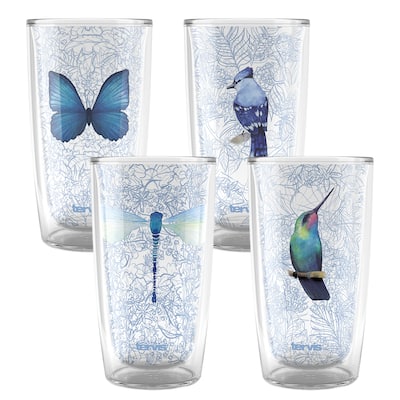 Tervis Sky High Collection Made in USA Double Walled Insulated Travel Tumbler, Assorted - 16oz - 4pk