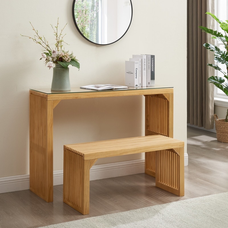 2 piece console table set discount