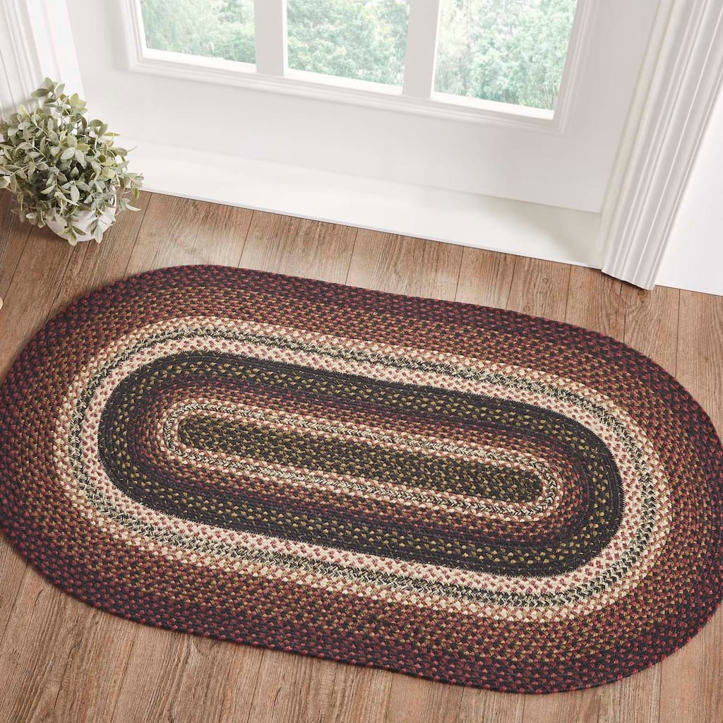 Beckham Jute Rug Oval w/ Pad 27x48 - 27" x 48" Oval