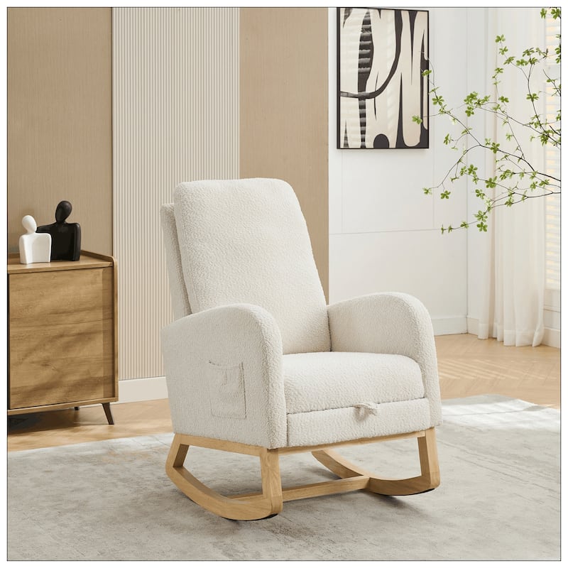 25.4"W Rocking Chair for Nursery