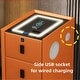 preview thumbnail 6 of 8, Modern Nightstand Smart with 2 Drawers and Charging Station