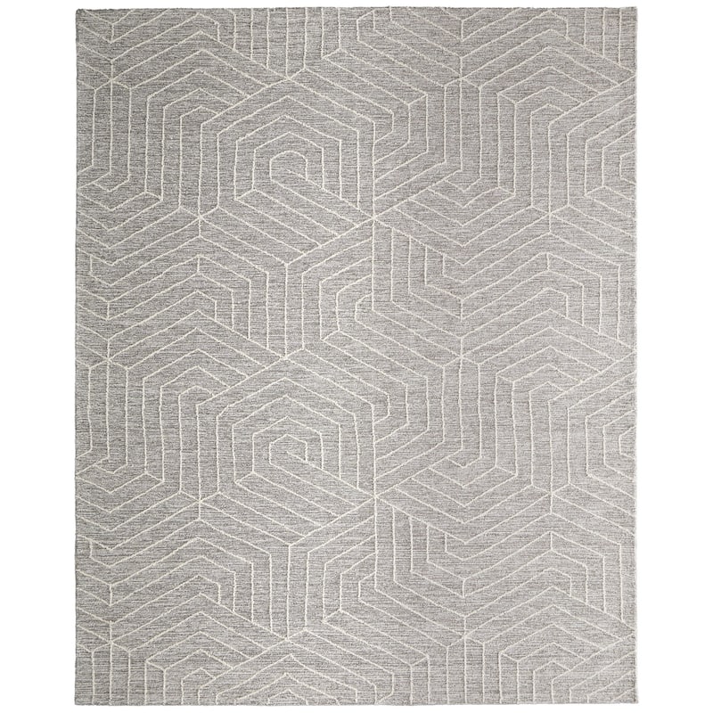 Grand Bazaar Pinston Hand Tufted Abstract Modern Area Rug