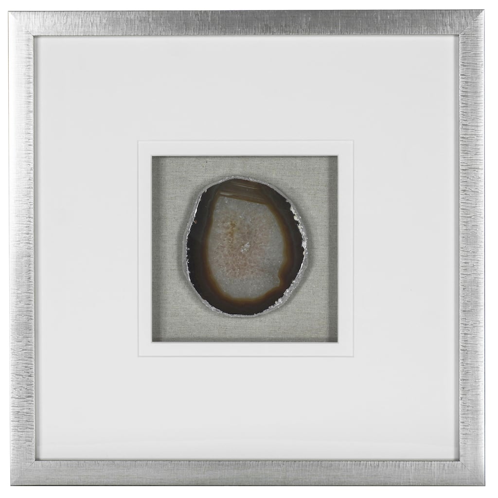 HUJI Agate Slice Shadow Box Wall Decor