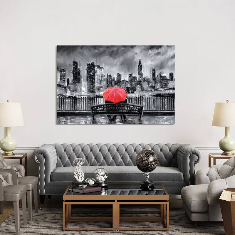 iCanvas "NY In Love In Red" by P.D. Moreno Canvas Print