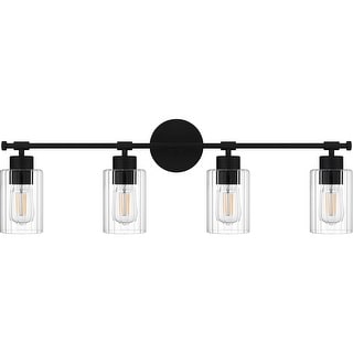 Caputo 4-Light Matte Black Bath Light
