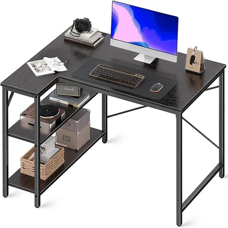 Game tables and storage shelves - Black