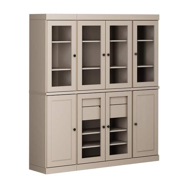 91 X 18 X 32 White Glass Steel Buffet 91 X 18 X 32 White Glass Steel Buffet