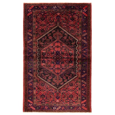 ECARPETGALLERY Hand-knotted Andelz Red Wool Rug - 4'7 x 7'1