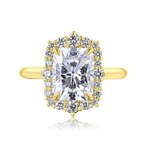 Annello by Kobelli 14k Gold Forever One Raina Engagement Ring (DEF/VS, DEF/VS)