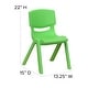 preview thumbnail 21 of 47, 2 Pack Plastic Stackable School Chair with 12"H Seat, Preschool Seating