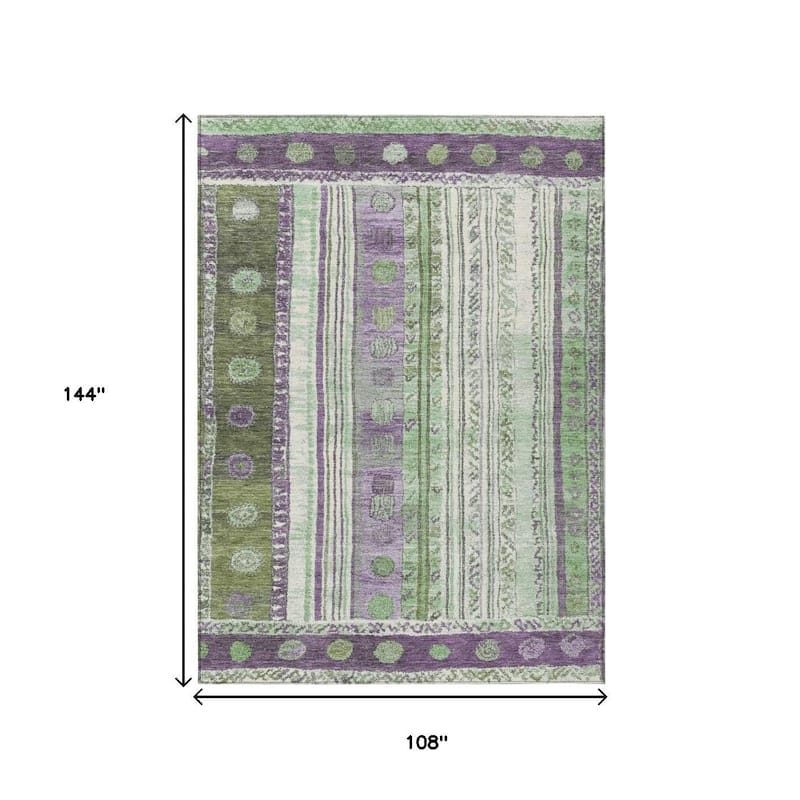 HomeRoots Striped Transitional Rectangle Outdoor Rug