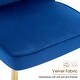 preview thumbnail 14 of 14, ivinta Tufted Dining Chair Set of 2, Luxury Black Tufted Button Back Dining Room Chair, Upholstery Accent Chair with Gold Legs