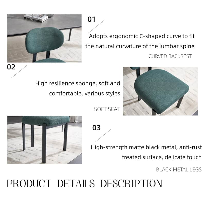 Upholstery Dining Chairs Set of 2