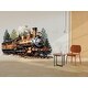 preview thumbnail 1 of 10, Train Wall Decal Train Wall Sticker Train Art Train Wall Vinyl Wall Decal 24x15