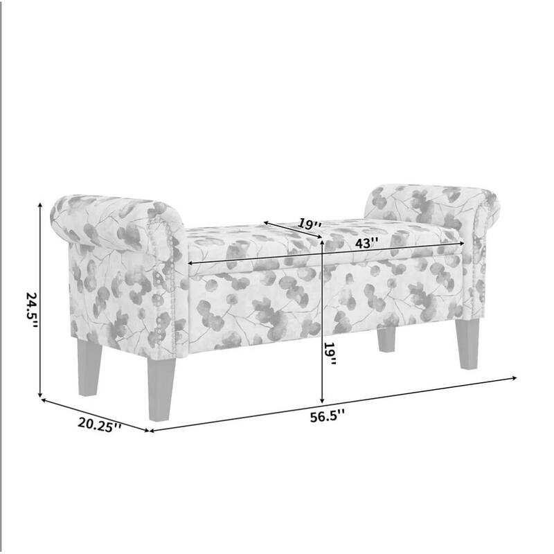 Conrad Versatile Storage Ottoman for Living Spaces