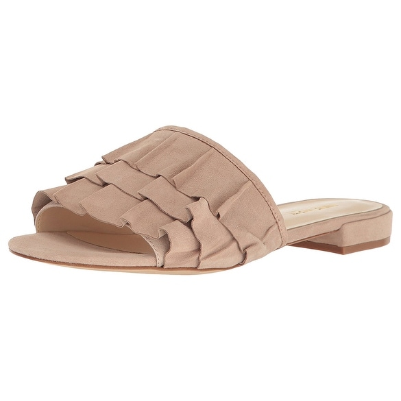 Nine West Damenschuhe Ivarene Leder Open Toe Casual Slide Sandales Nine Toe West Damenschuhe Ivarene Leder Open Toe Nine Casual Slide Sandales e60263