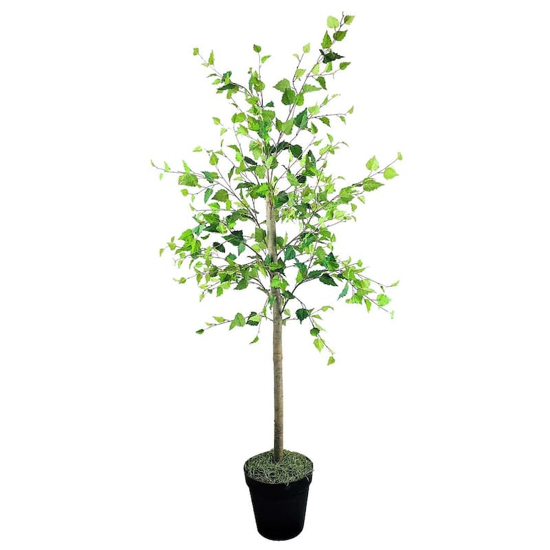 6-foot Artificial Birch Tree in Growers Pot