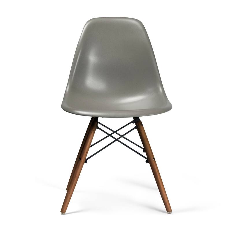 Paris-2 Side Chairs with Walnut Legs (Set of 2)