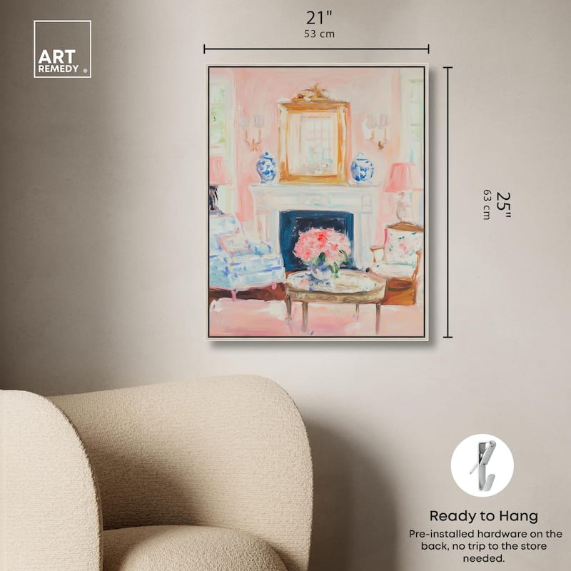 Softly Painted Space Canvas by Art Remedy